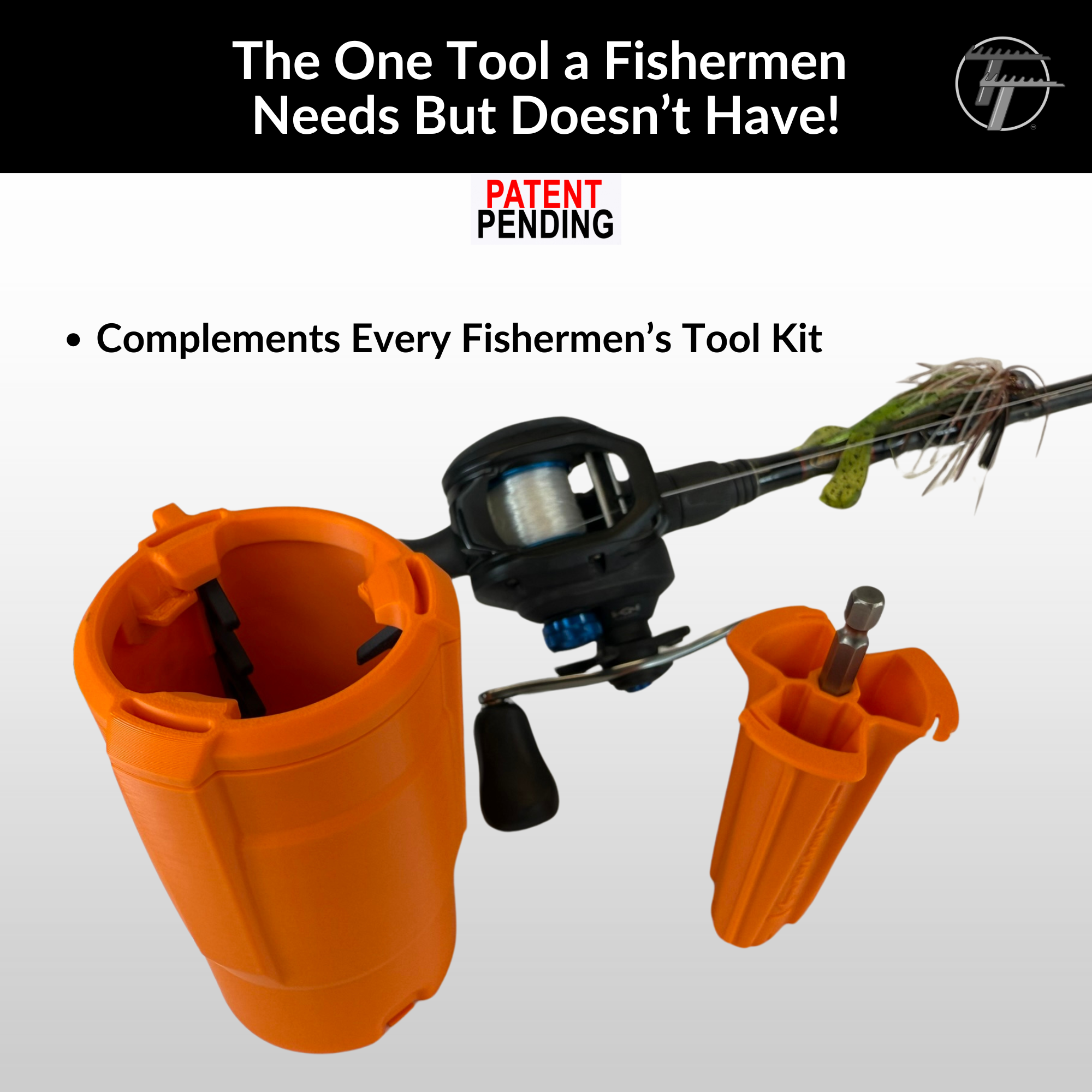 Fishing Line Trap | De-Spooler & Line Containment Tool | Patent-Pending System to Save You Time and Protect Environment | Cup Holder Size for Boats, Kayaks & Bank Fishing | <=20lb Mono line